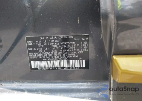 2024 Subaru Crosstrek Sport from USA, damaged, VIN 4S4GUHF67R3769017